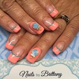 Coral with lollipop charms