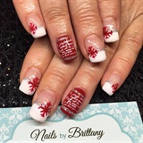 French with Red Snowflakes