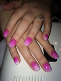 Pink And White Ombre