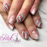 Candy Canes And Snowflakes 