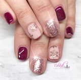 Rose Gold Snowflakes 
