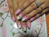 pink and white floral