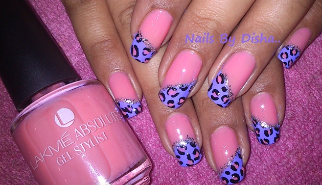 Leopard in pink n purple