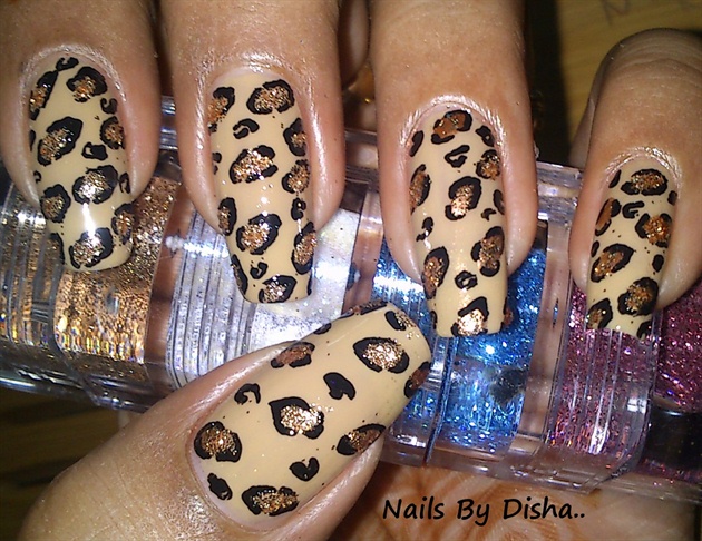 Glitter Leopard Print
