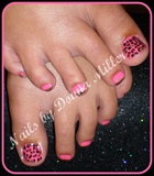 Pink with Cheetah Toes
