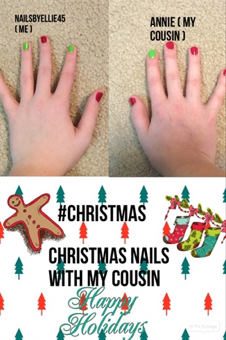 Christmas Nails w/ Annie My Cousin
