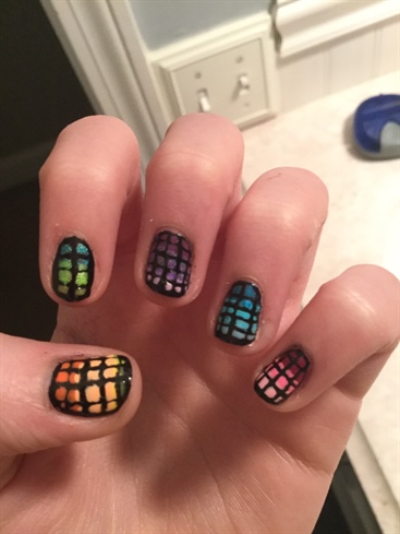 Cool Nails I Did A While Ago ：）