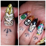 Dragon Ball Z nails