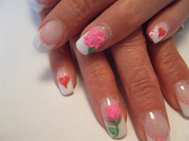 3-D roses &amp; hearts