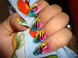 five colour nails