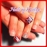 Confiderate flag nails
