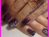 Black &amp; Purple Glitter Fade