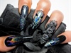 Holo Goth Skull and Roses