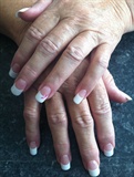 french tips with awareness ribbons