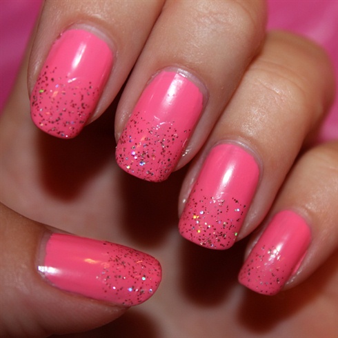 Breast Cancer Pink Nails