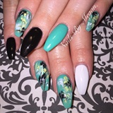 Mint With a Splash Of Yellow &amp; Black 