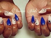 Royal Blue With Nude 