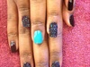 &quot; Basic Nail Manicure w | Black &amp; Blue &quot;