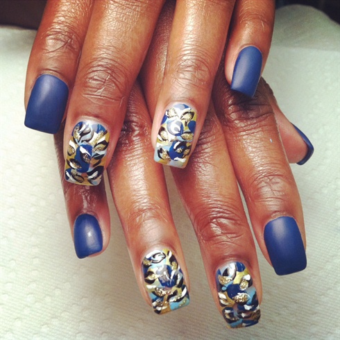 Abstract At Its Best With A Matte Blue