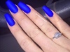 Matte Blue Nails