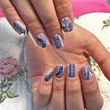 Abstract Freehand Nail Art