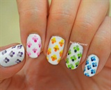 Ombre Floral Nail Art