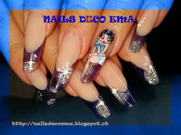 3. Cute Betty Boop Nail Designs - wide 7