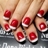 Santa Suit Nails