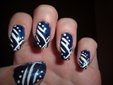 Blue &amp; White Abstract design