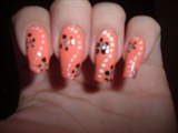 Flowers &amp; dots nail design