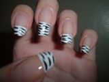 Zebra Print nail design