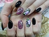 Black lolly pop nails