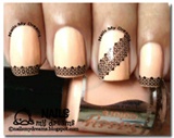 Lace Nail Art Using BPS Water Decals