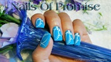Acrylic Blue. Nails Of Promise