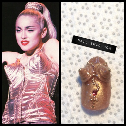 1980&#39;s challenge - The Madonna nail