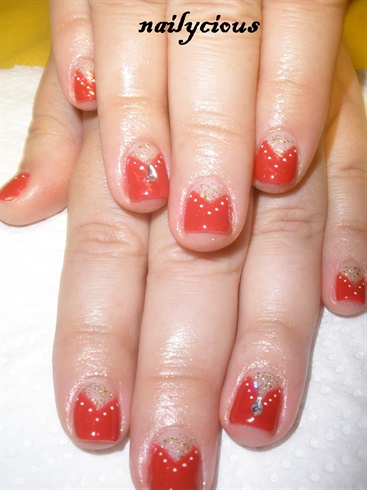 Red fancy nails