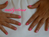 pink neon with foil