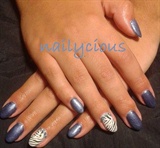 Zebra metallic nails