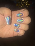 Holographic Nails For Client