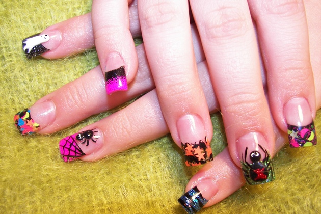 My daughter&#39;s,Halloween Nails by Janya*