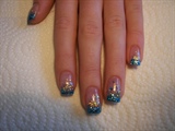 Blue French Nails by Janya