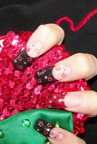Minnie Mouse Nails by Janya 