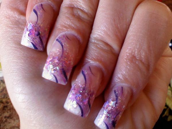 Purplerain Nails by Janya