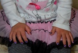 My purple nails by my Nana Sue
