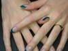 frenche bleu manicure amy with nail art