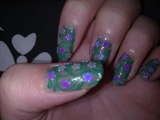 Spring time flowers nail art