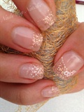 Glamour tips with arty nails