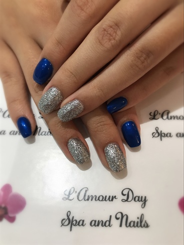 Blue And Glitters 