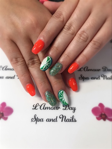 Coral And Green