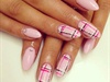 Pink Tartan nails.